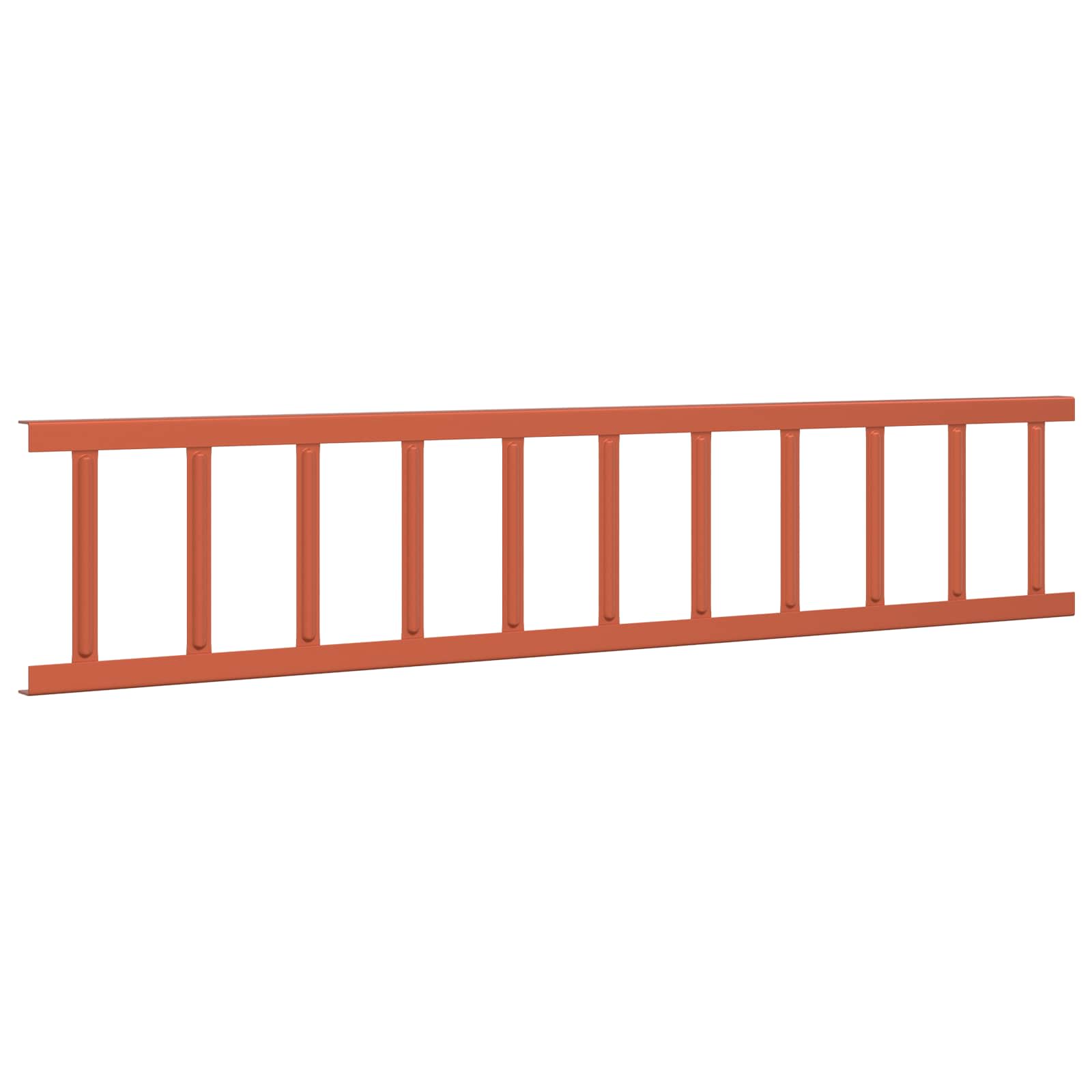 vidaXL Red 600 x 2.5 x 20 cm Steel 4