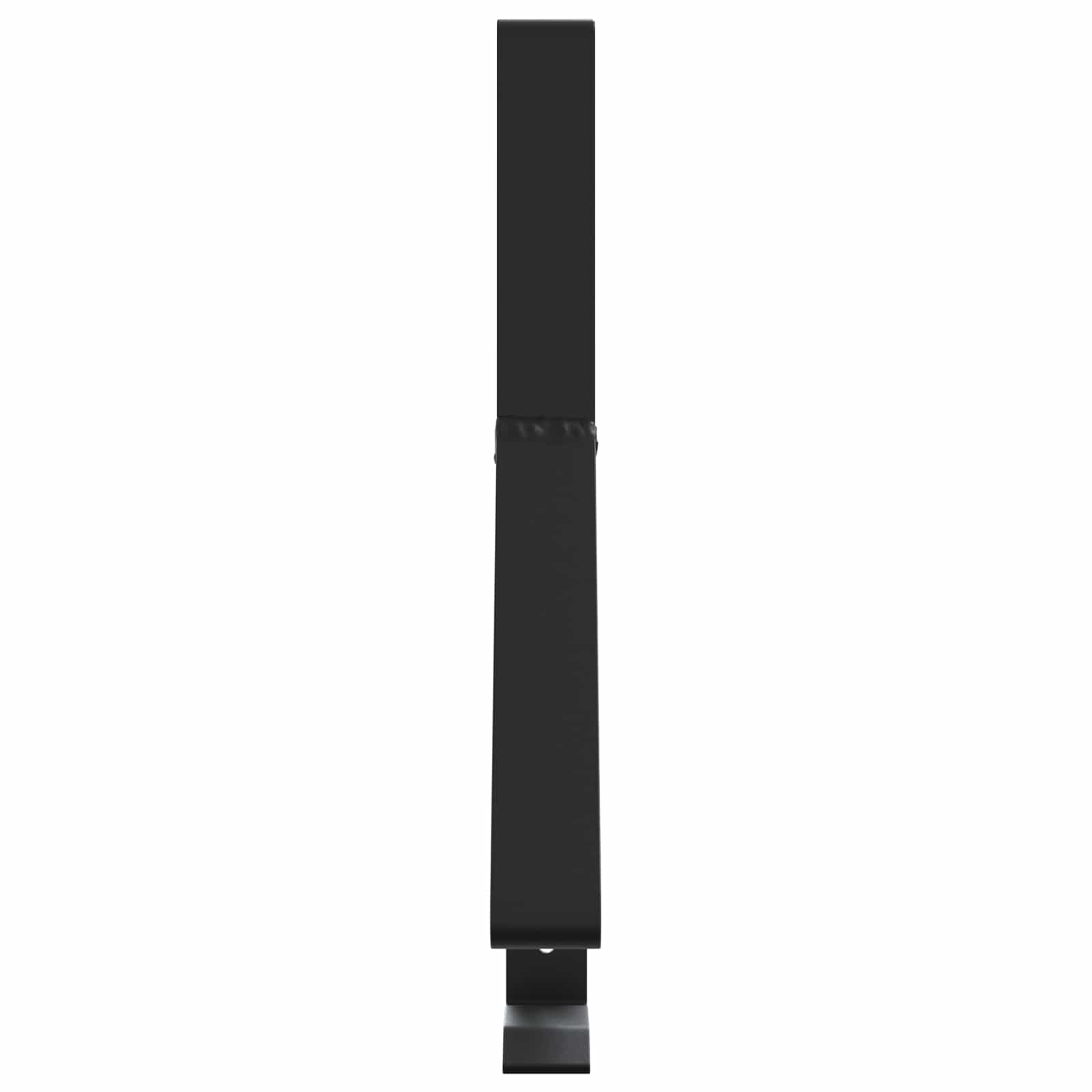 vidaXL Snow Guard Support 6 pcs Black 29.5 x 3 x 34.5 cm Steel 5