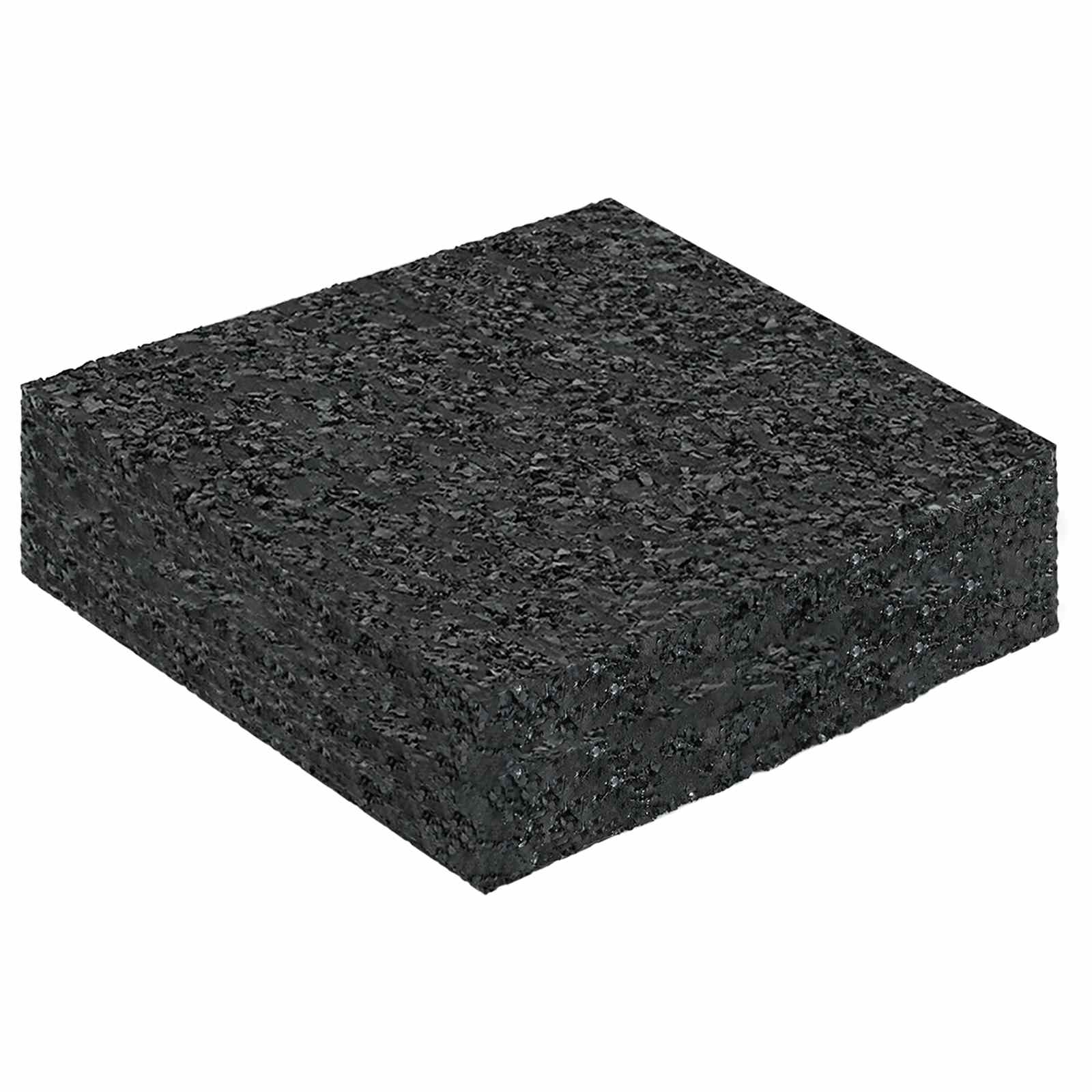 vidaXL Rubber Granulate Patio Pad Black 9 x 9 x 2 cm Rubber 2