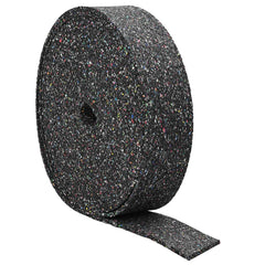 vidaXL Rubber Granulate Roll Black 2000 x 10 x 1 cm Rubber 2
