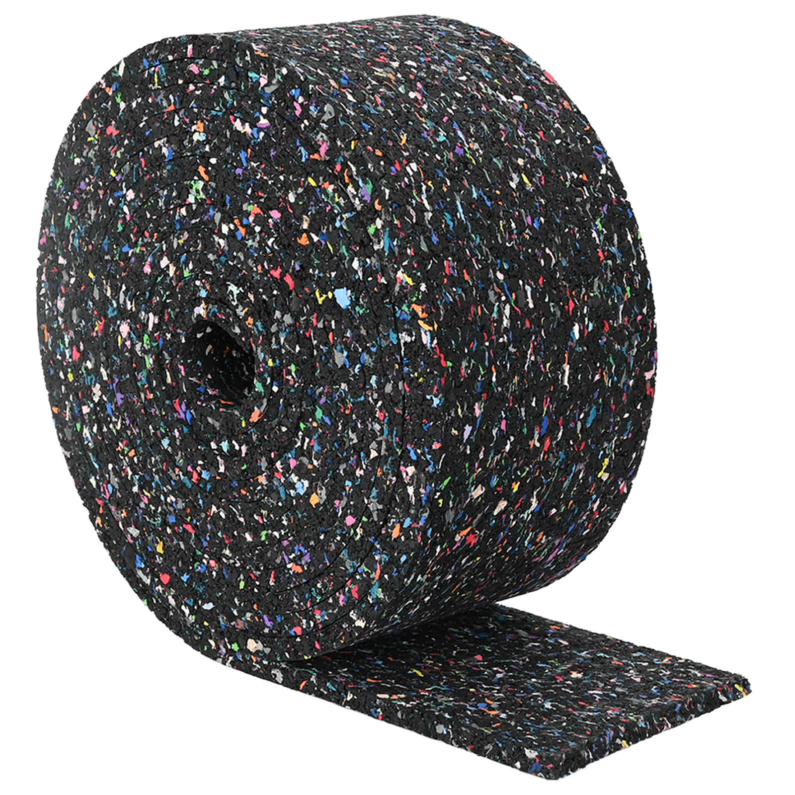 vidaXL Rubber Granulate Roll Black 1000 x 12 x 1 cm Rubber 2