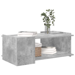 vidaXL Coffee Table Concrete Grey 90 x 50 x 33 cm Engineered Wood 3