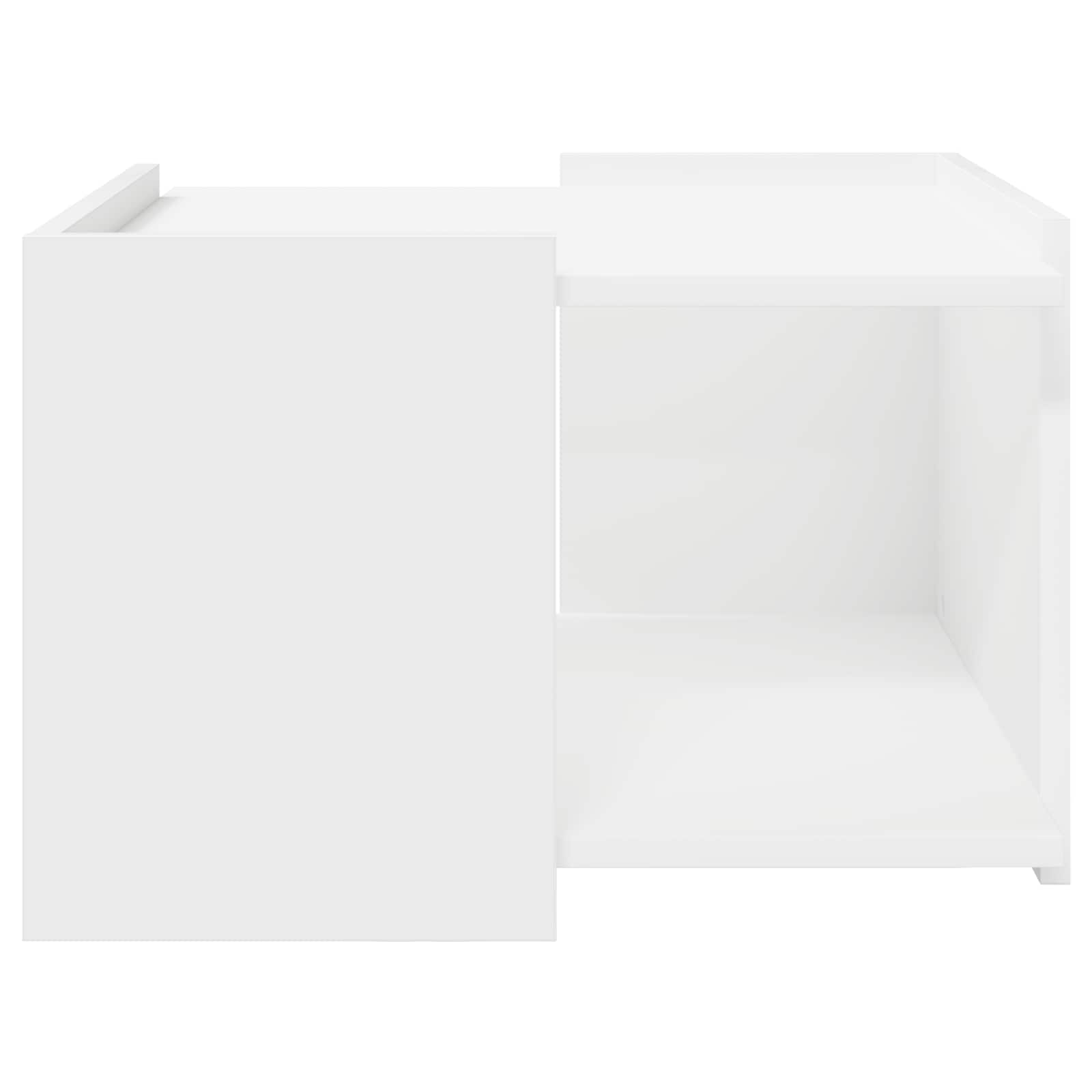 vidaXL Coffee Table White 50.5 x 50 x 33 cm Engineered Wood 5