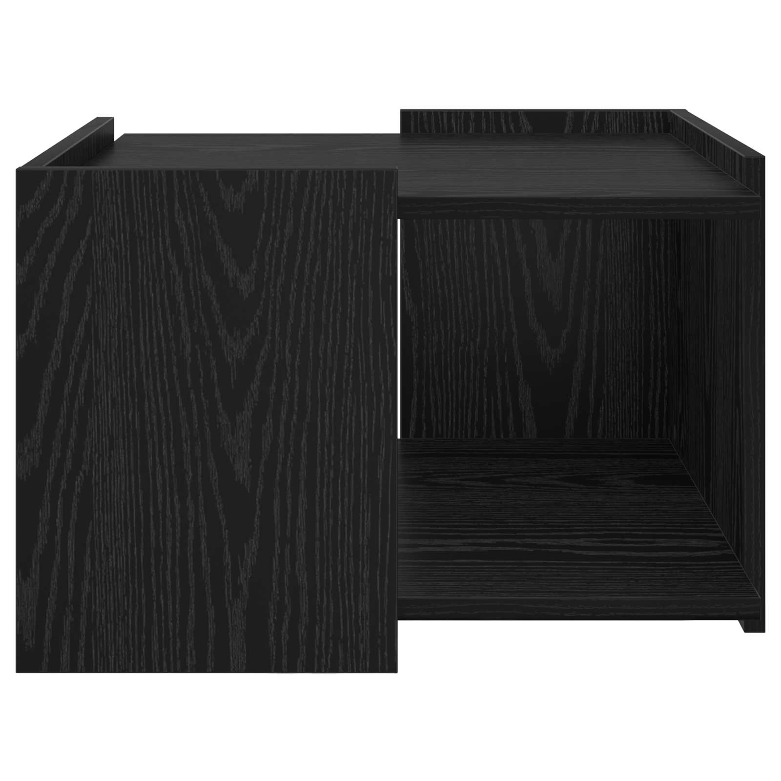 vidaXL Coffee Table Black Oak 50.5 x 50 x 33 cm Engineered Wood 5