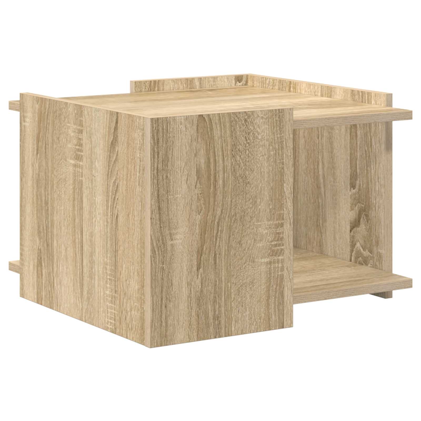 vidaXL Coffee Table Sonoma Oak 50.5 x 50 x 33 cm Engineered Wood 2