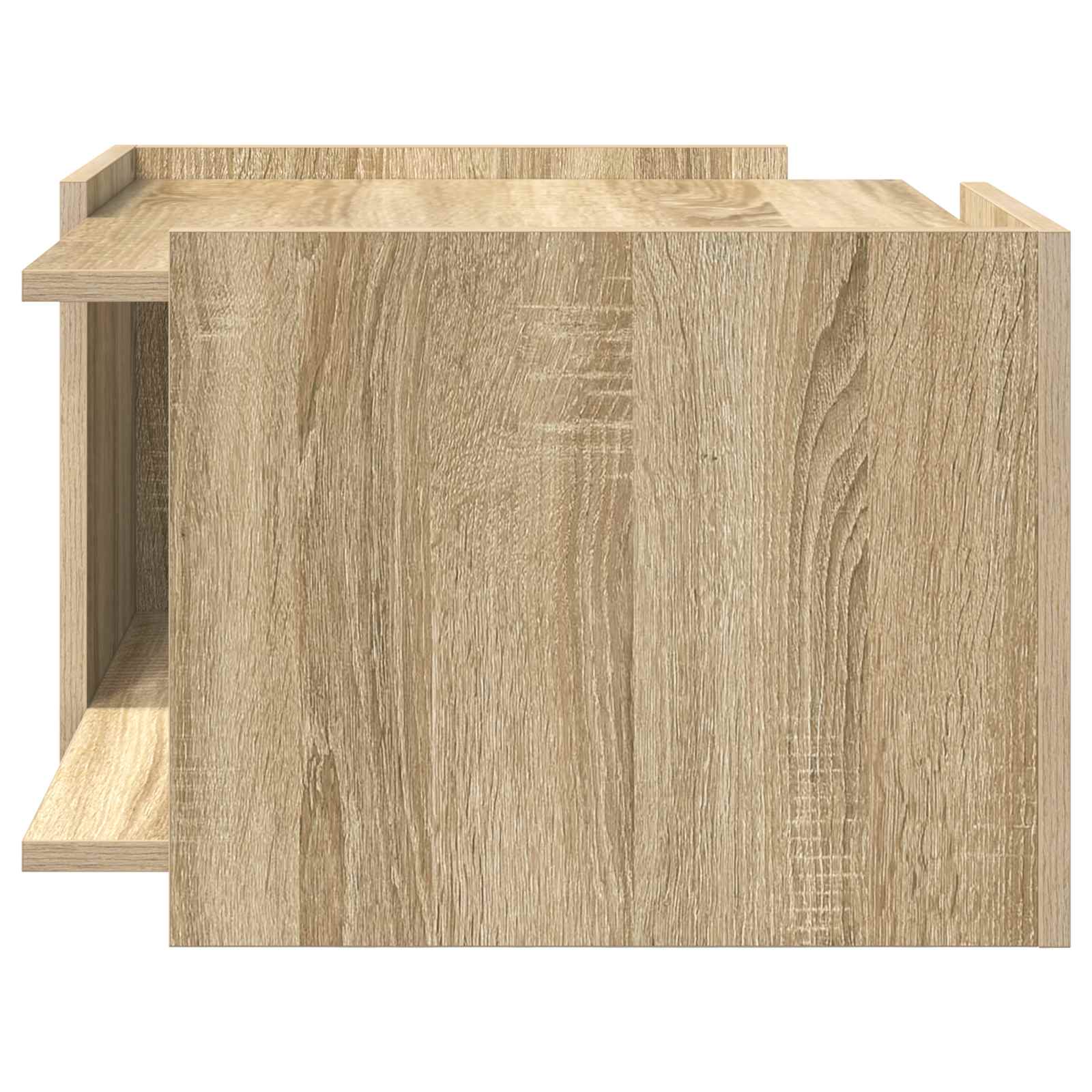 vidaXL Coffee Table Sonoma Oak 50.5 x 50 x 33 cm Engineered Wood 6