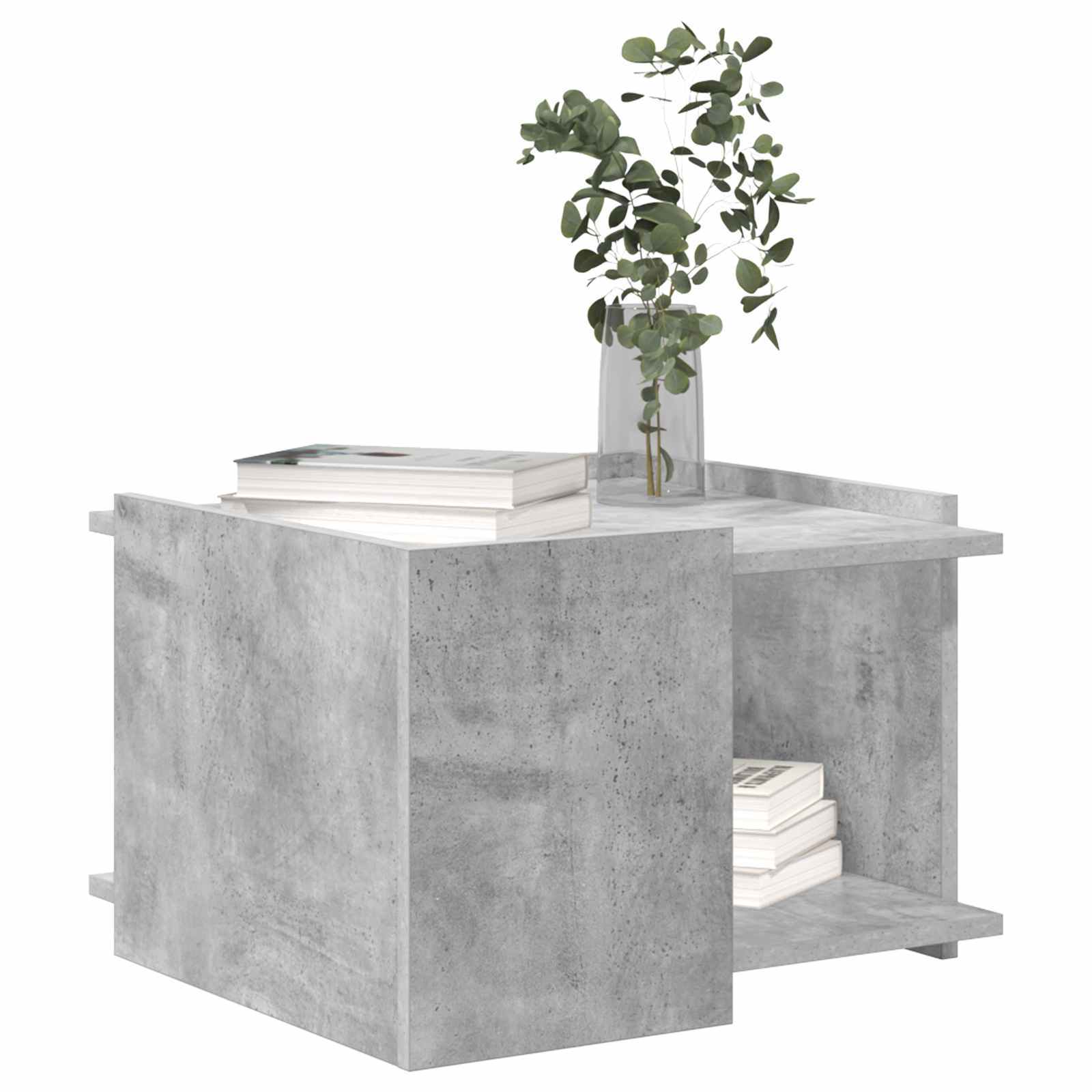vidaXL Coffee Table Concrete Grey 50.5 x 50 x 33 cm Engineered Wood 3