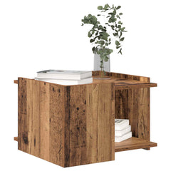 vidaXL Coffee Table Old Wood 50.5 x 50 x 33 cm Engineered Wood 3