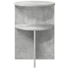 vidaXL Side Table Concrete Grey Ø 39.5 x 55 cm Engineered Wood 5