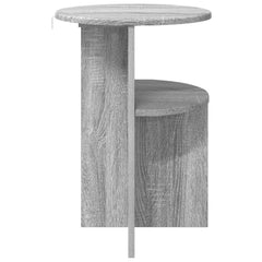 vidaXL Side Table Grey Sonoma Ø 39.5 x 55 cm Engineered Wood 6