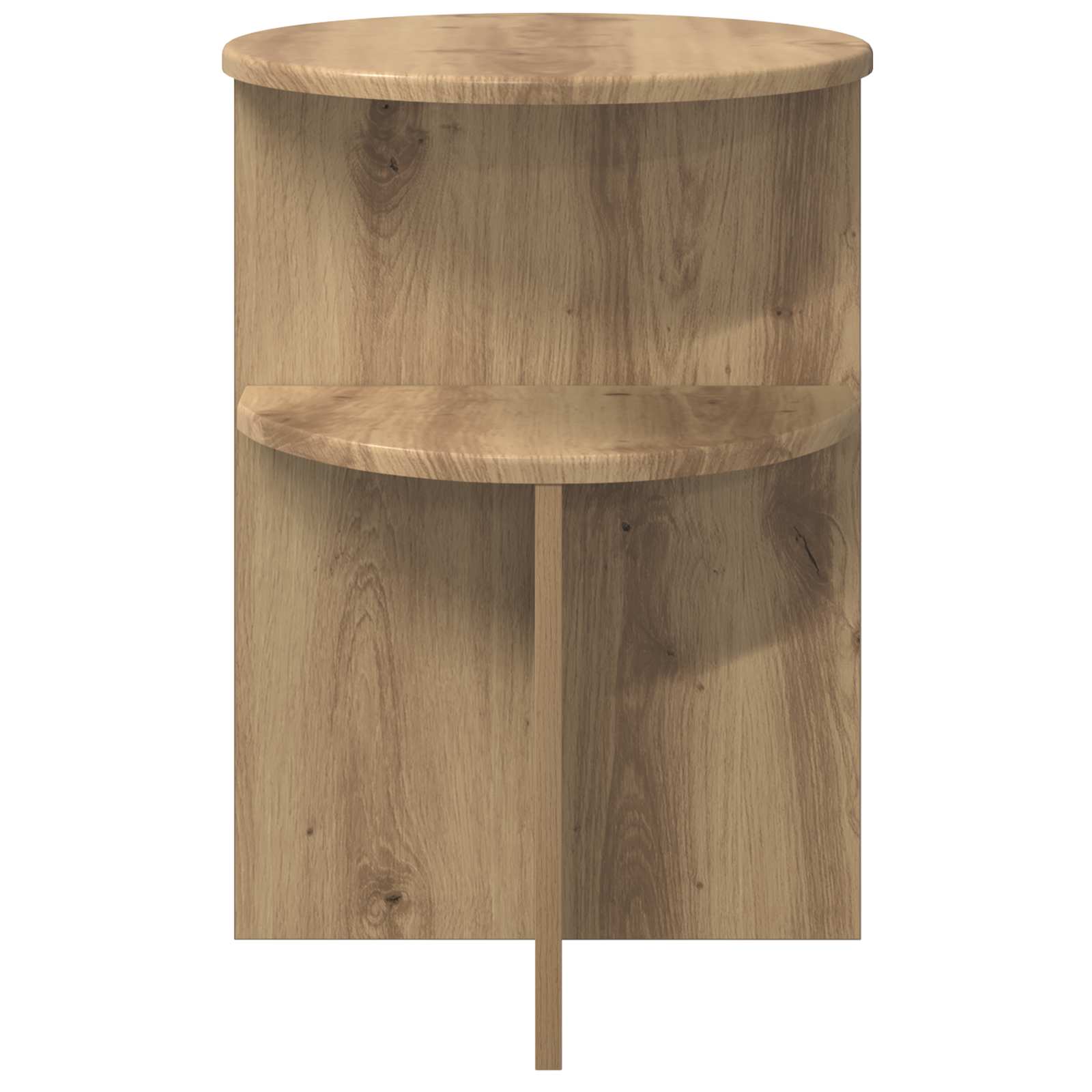 vidaXL Side Table Artisan Oak Ø 39.5 x 55 cm Engineered Wood 5