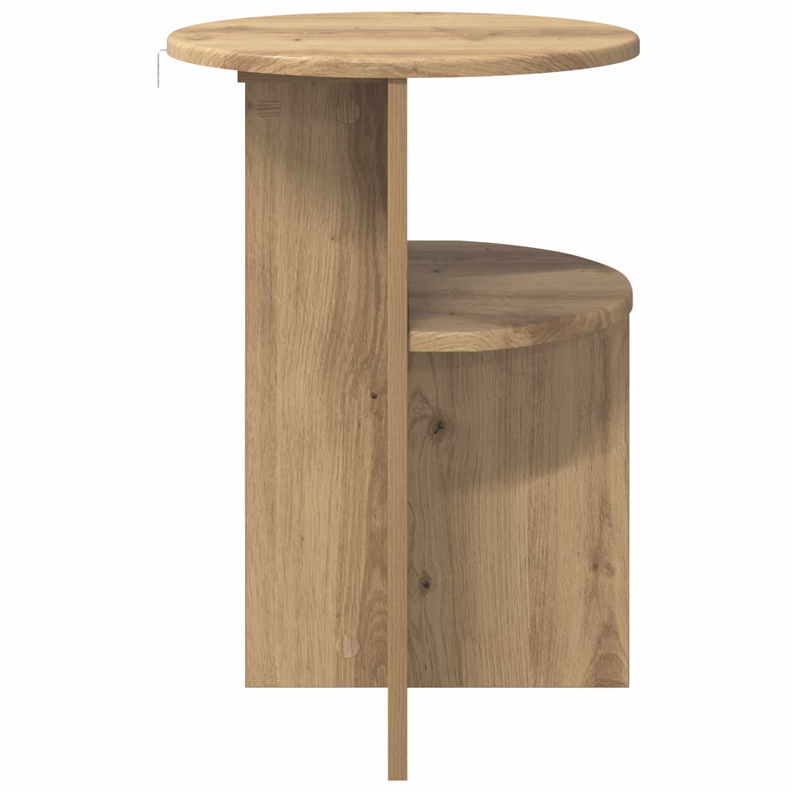 vidaXL Side Table Artisan Oak Ø 39.5 x 55 cm Engineered Wood 6