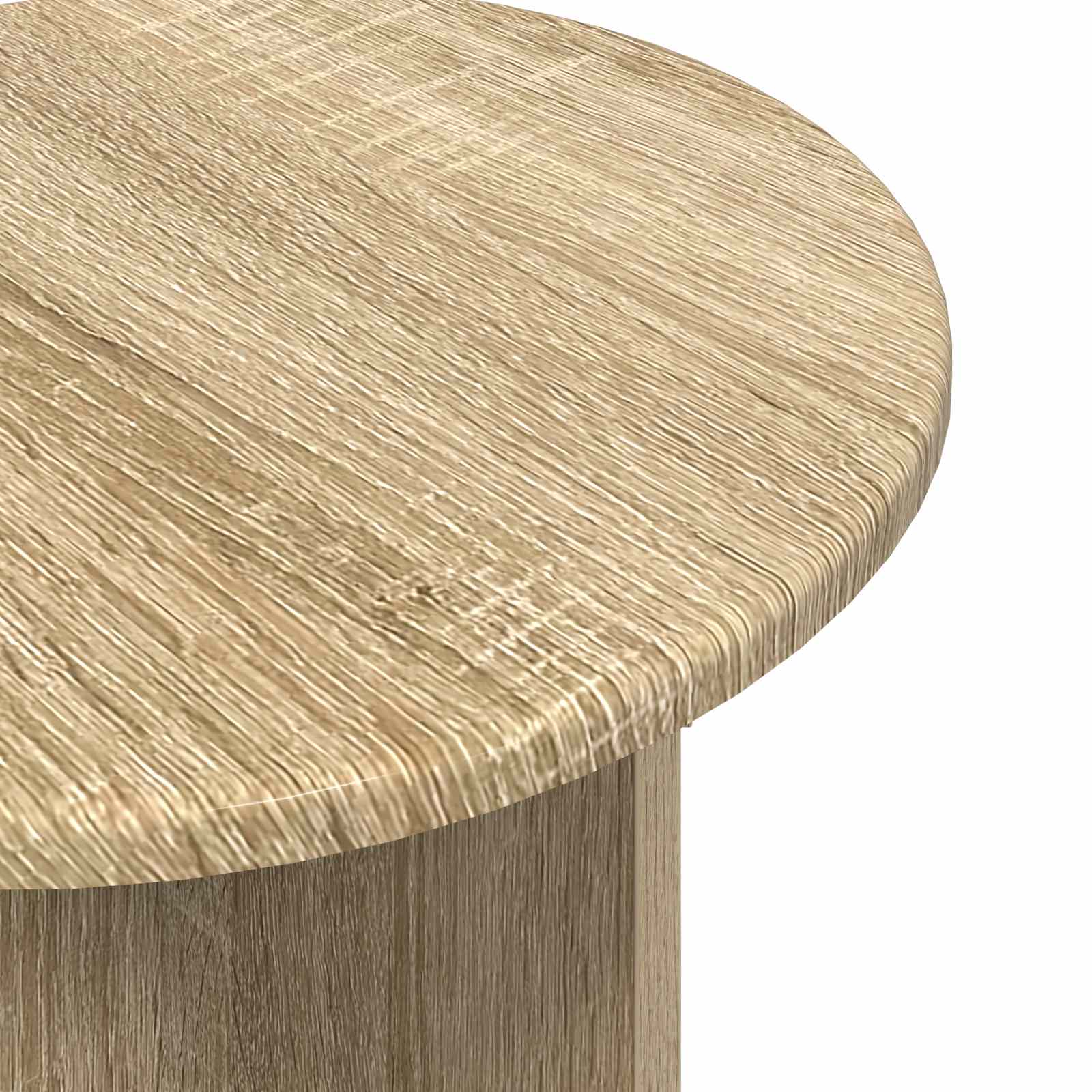 vidaXL Side Table Set 2 pcs Sonoma Oak Ø 45 x 35 cm Engineered Wood 6