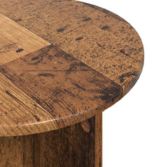 vidaXL Side Table Set 2 pcs Old Wood Ø 45 x 35 cm Engineered Wood 6