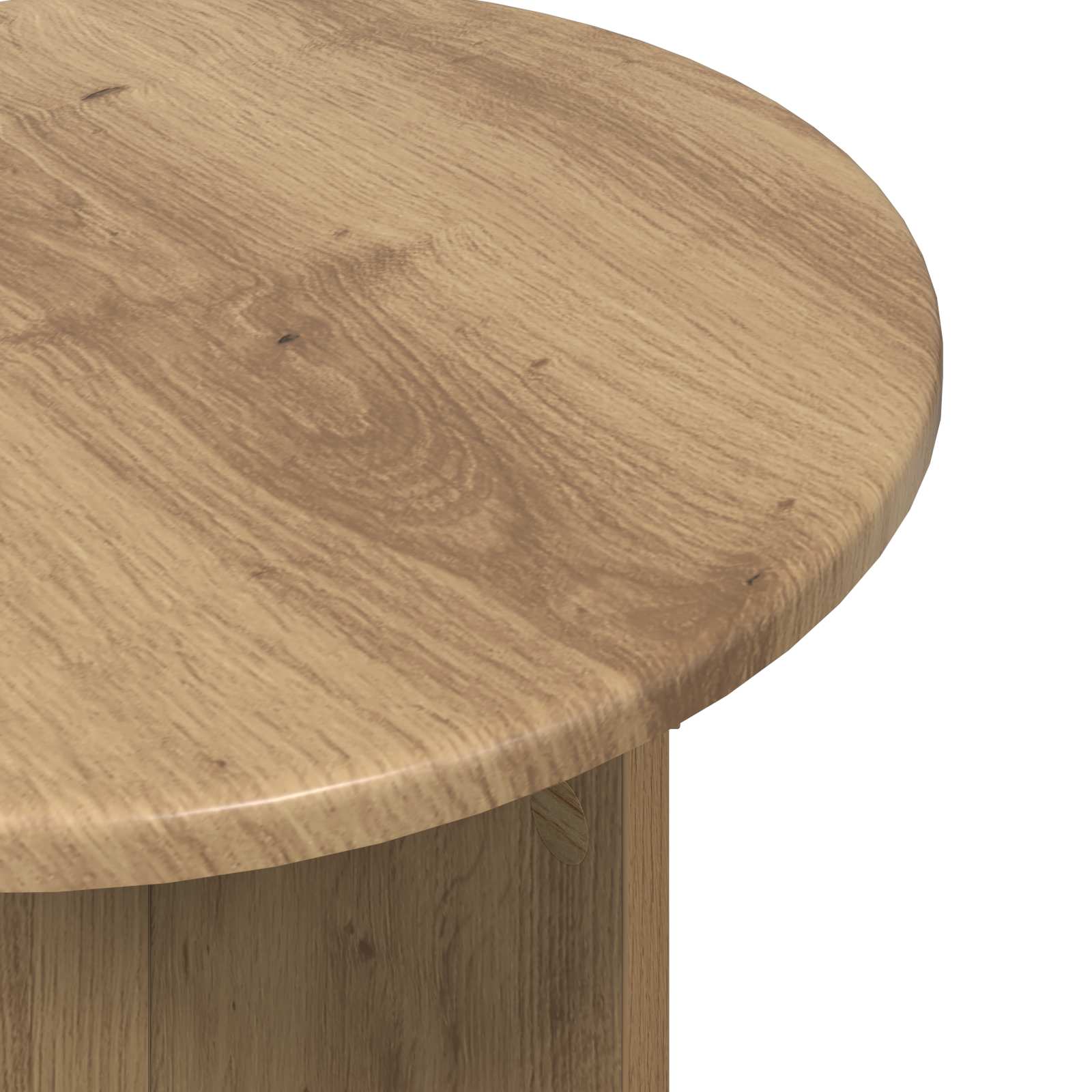 vidaXL Side Table Set 2 pcs Artisan Oak Ø 45 x 35 cm Engineered Wood 6