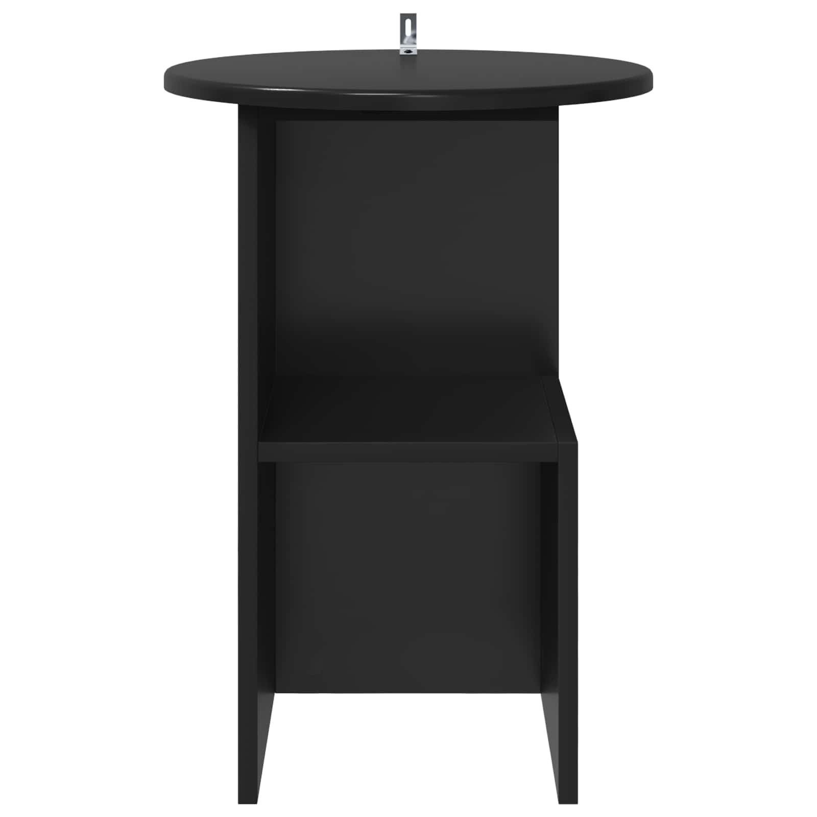 vidaXL Side Table Black Oak Ø 39.5 x 55 cm Engineered Wood 5