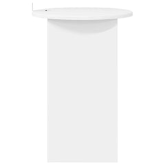 vidaXL Side Table High Gloss White Ø 39.5 x 55 cm Engineered Wood 6