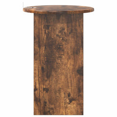 vidaXL Side Table Smoked Oak Ø 39.5 x 55 cm Engineered Wood 6