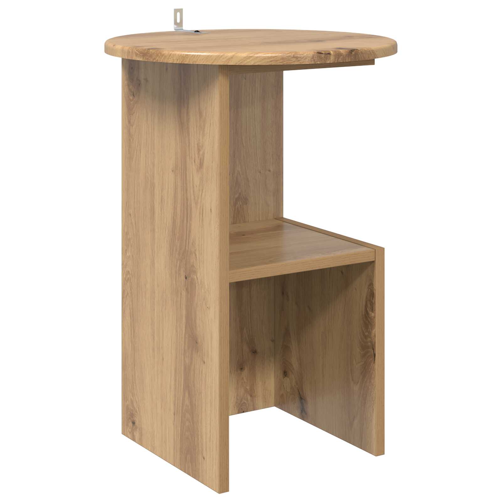 vidaXL Side Table Artisan Oak Ø 39.5 x 55 cm Engineered Wood 2