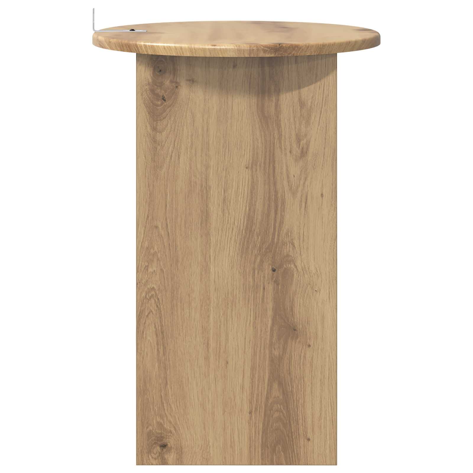 vidaXL Side Table Artisan Oak Ø 39.5 x 55 cm Engineered Wood 6