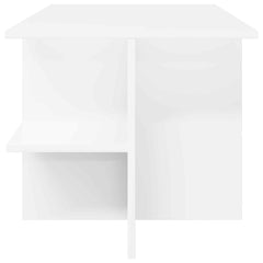 vidaXL Coffee Table White 87 x 50 x 45 cm Engineered Wood 6