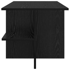 vidaXL Coffee Table Black Oak 87 x 50 x 45 cm Engineered Wood 6