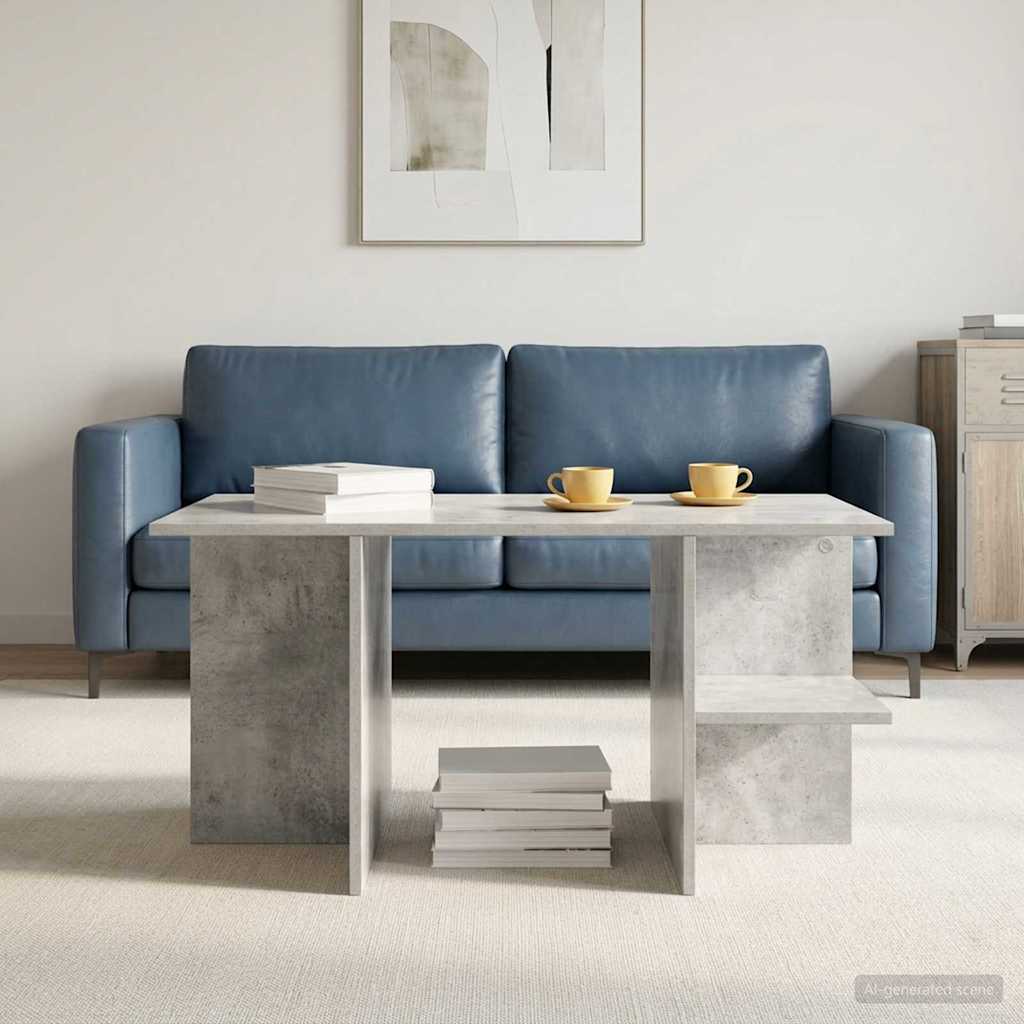 vidaXL Coffee Table Concrete Grey 87 x 50 x 45 cm Engineered Wood 1