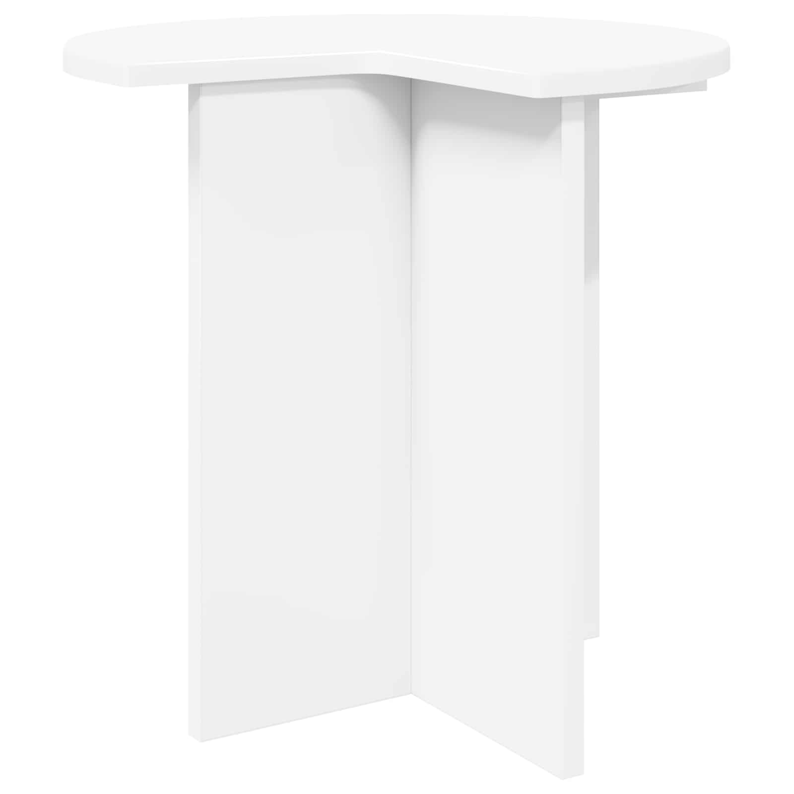 vidaXL Side Table 2 pcs White Ø 39 x 38 cm Engineered Wood 5