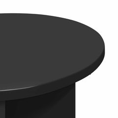 vidaXL Side Table 2 pcs Black Oak Ø 39 x 38 cm Engineered Wood 6