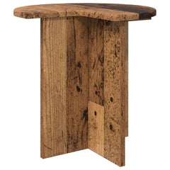 vidaXL Side Table 2 pcs Old Wood Ø 39 x 38 cm Engineered Wood 5