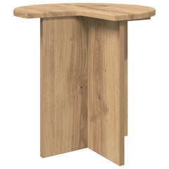 vidaXL Side Table 2 pcs Artisan Oak Ø 39 x 38 cm Engineered Wood 5