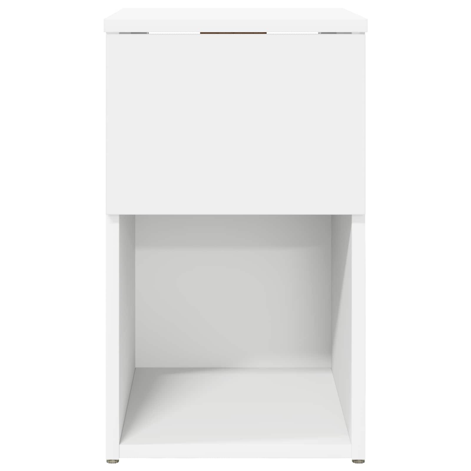 vidaXL Bed Cabinet White 29 x 31.5 x 49 cm Engineered Wood 6