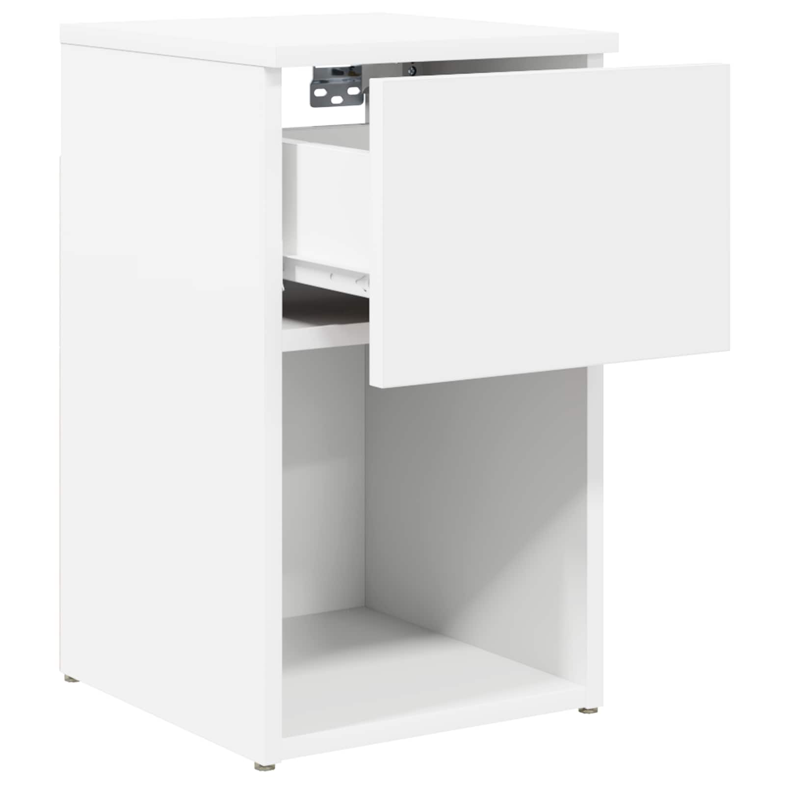 vidaXL Bed Cabinet 2 pcs White 29 x 31.5 x 49 cm Engineered Wood 6