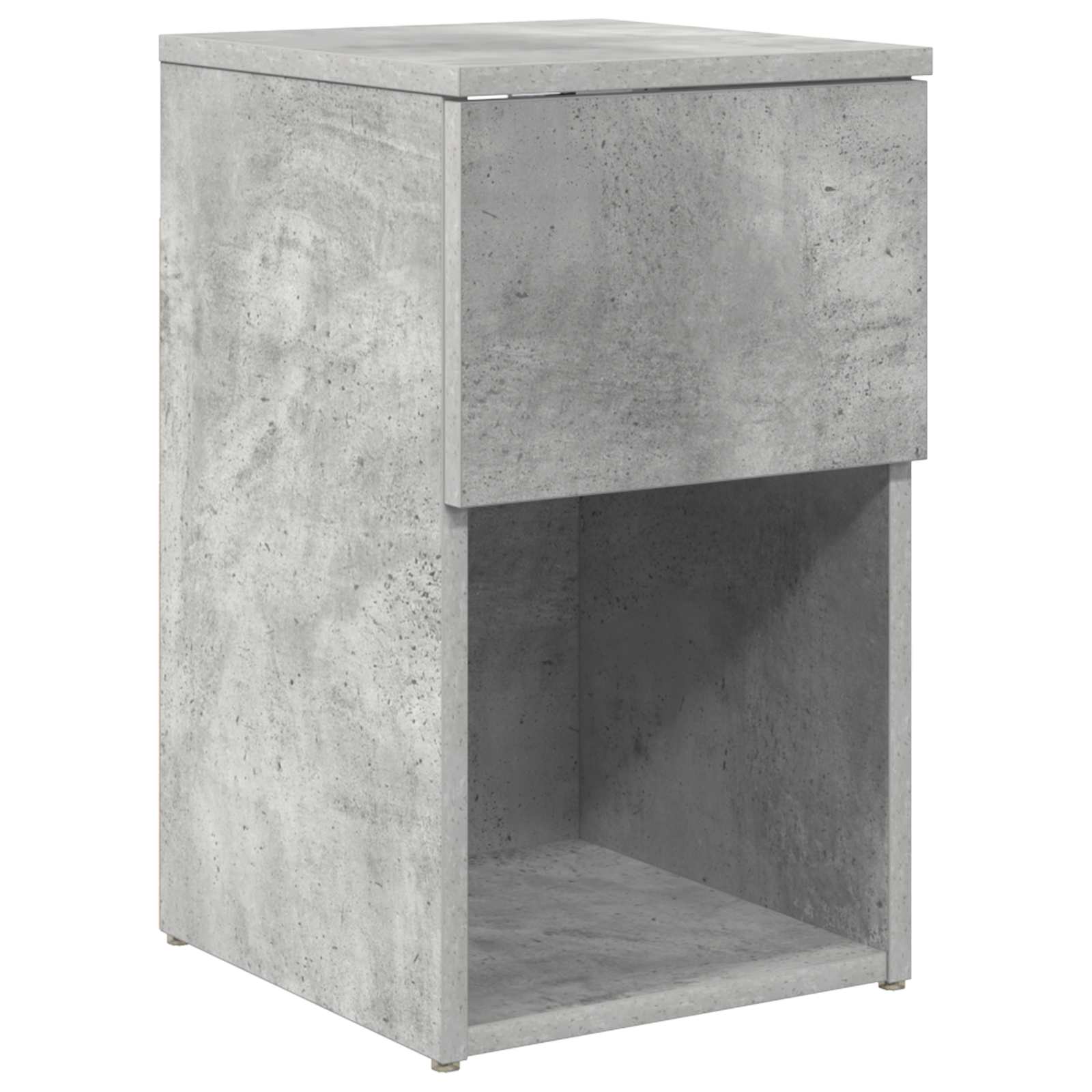 vidaXL Bed Cabinet Concrete Grey 29 x 31.5 x 49 cm Engineered Wood 2