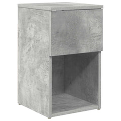 vidaXL Bed Cabinet 2 pcs Concrete Grey 29 x 31.5 x 49 cm 5