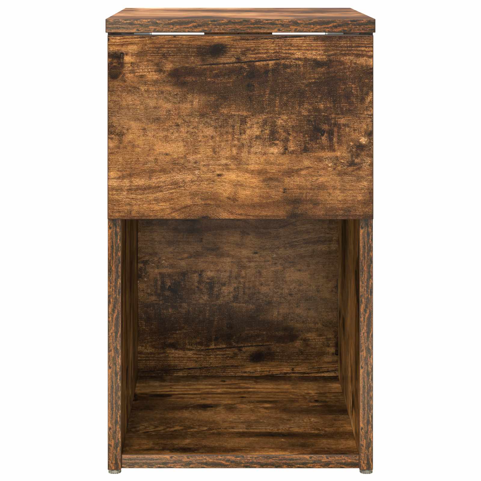 vidaXL Bed Cabinet Smoked Oak 29 x 31.5 x 49 cm Engineered Wood 6