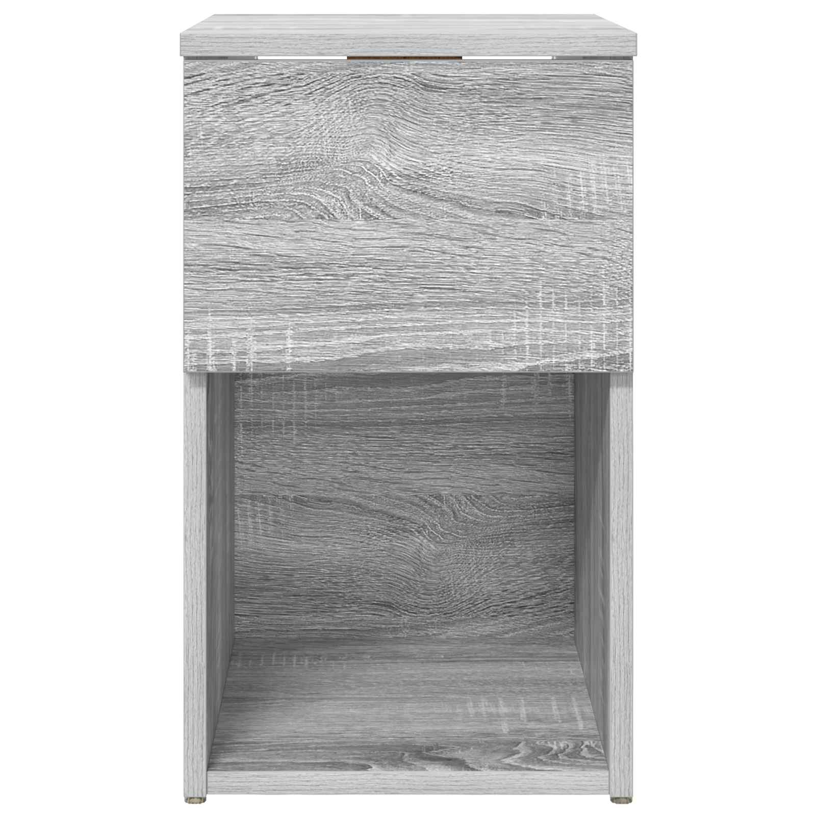 vidaXL Bed Cabinet Grey Sonoma 29 x 31.5 x 49 cm Engineered Wood 6