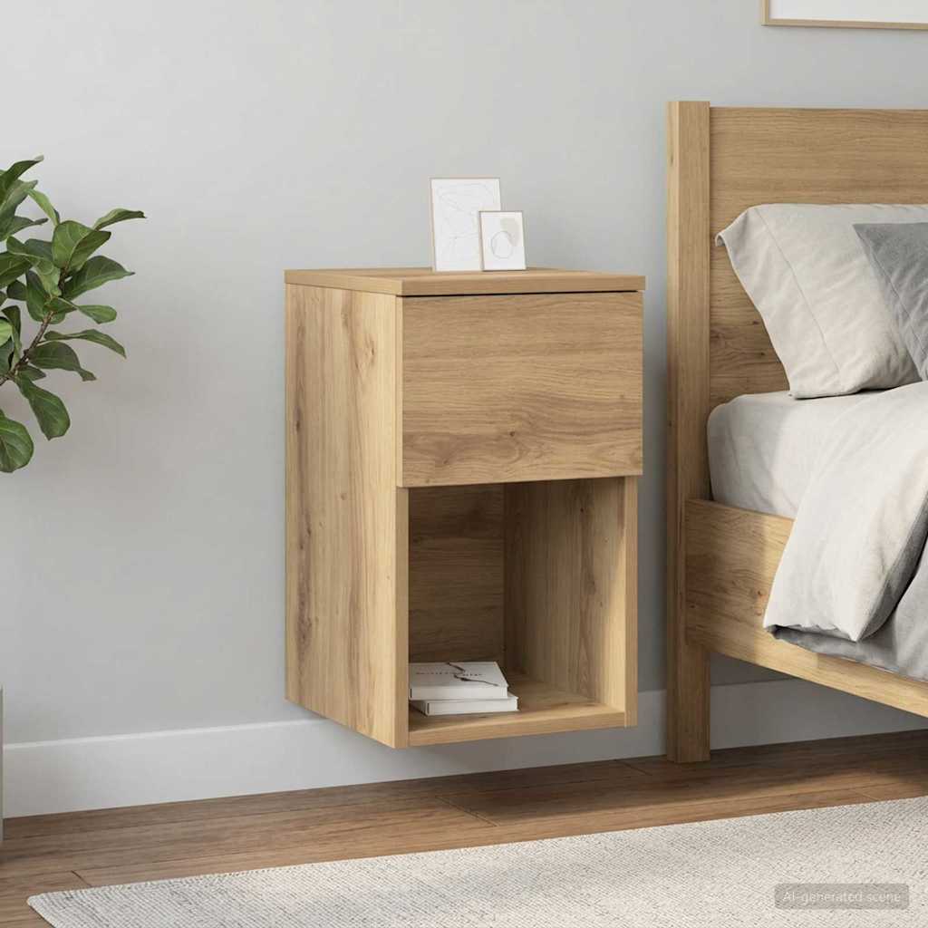 vidaXL Bed Cabinet 2 pcs Artisan Oak 29 x 31.5 x 49 cm Engineered Wood 1