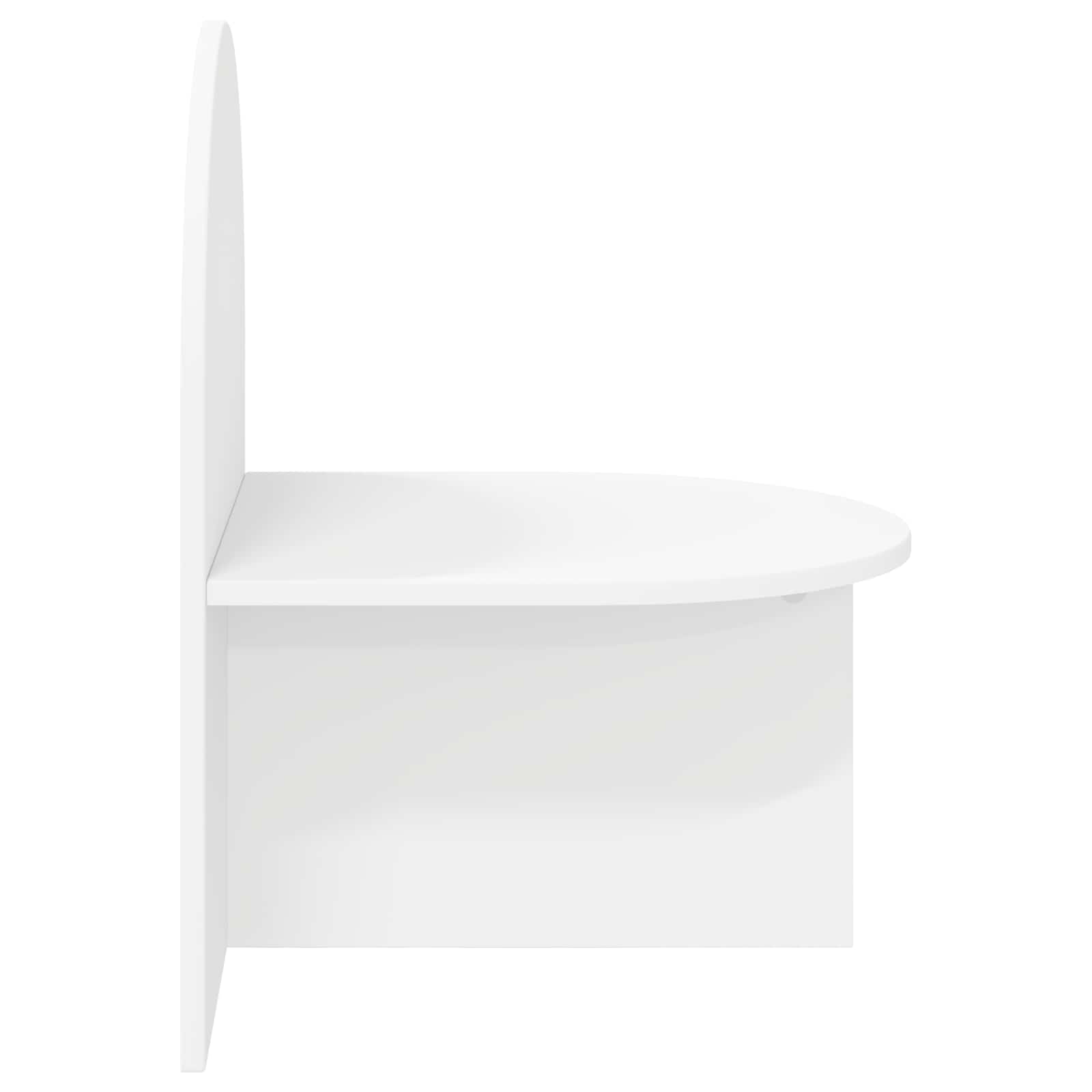 vidaXL Bedside Table White 48 x 49 x 65 cm Engineered Wood 5