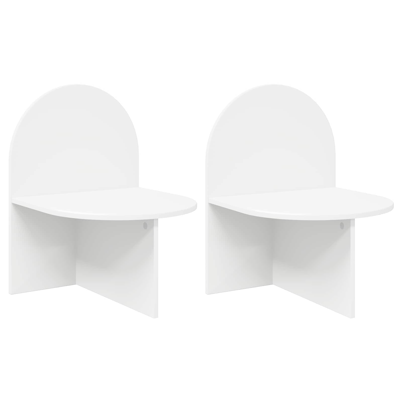 vidaXL Bedside Table 2 pcs White 48 x 49 x 65 cm Engineered Wood 2