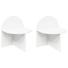 vidaXL Bedside Table 2 pcs White 40 x 35.5 x 45.5 cm Engineered Wood 2
