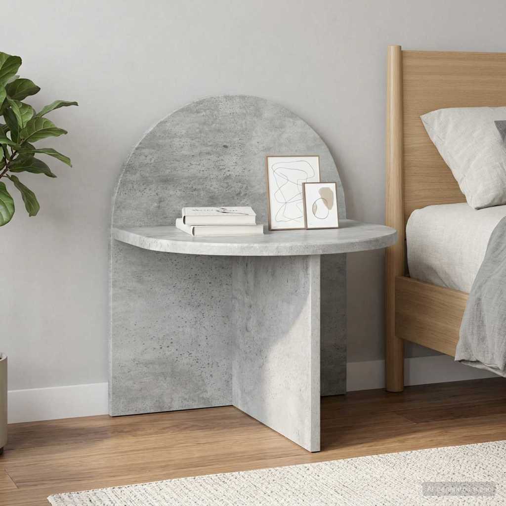 vidaXL Bedside Table 2 pcs Concrete Grey 40 x 35.5 x 45.5 cm 1