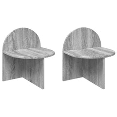 vidaXL Bedside Table 2 pcs Grey Sonoma 40 x 35.5 x 45.5 cm 2