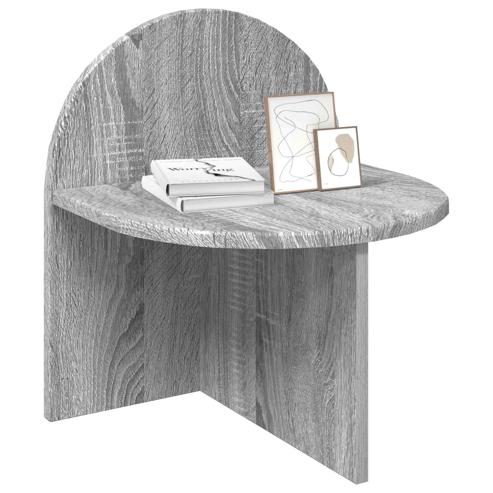 vidaXL Bedside Table 2 pcs Grey Sonoma 40 x 35.5 x 45.5 cm 3
