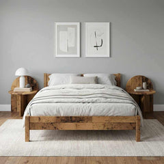 vidaXL Bedside Table 2 pcs Old Wood 40 x 35.5 x 45.5 cm 4