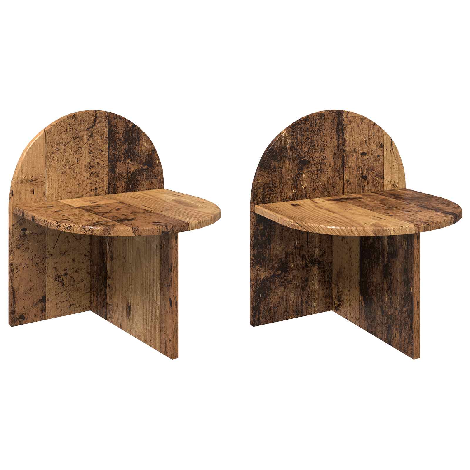 vidaXL Bedside Table 2 pcs Old Wood 40 x 35.5 x 45.5 cm 2