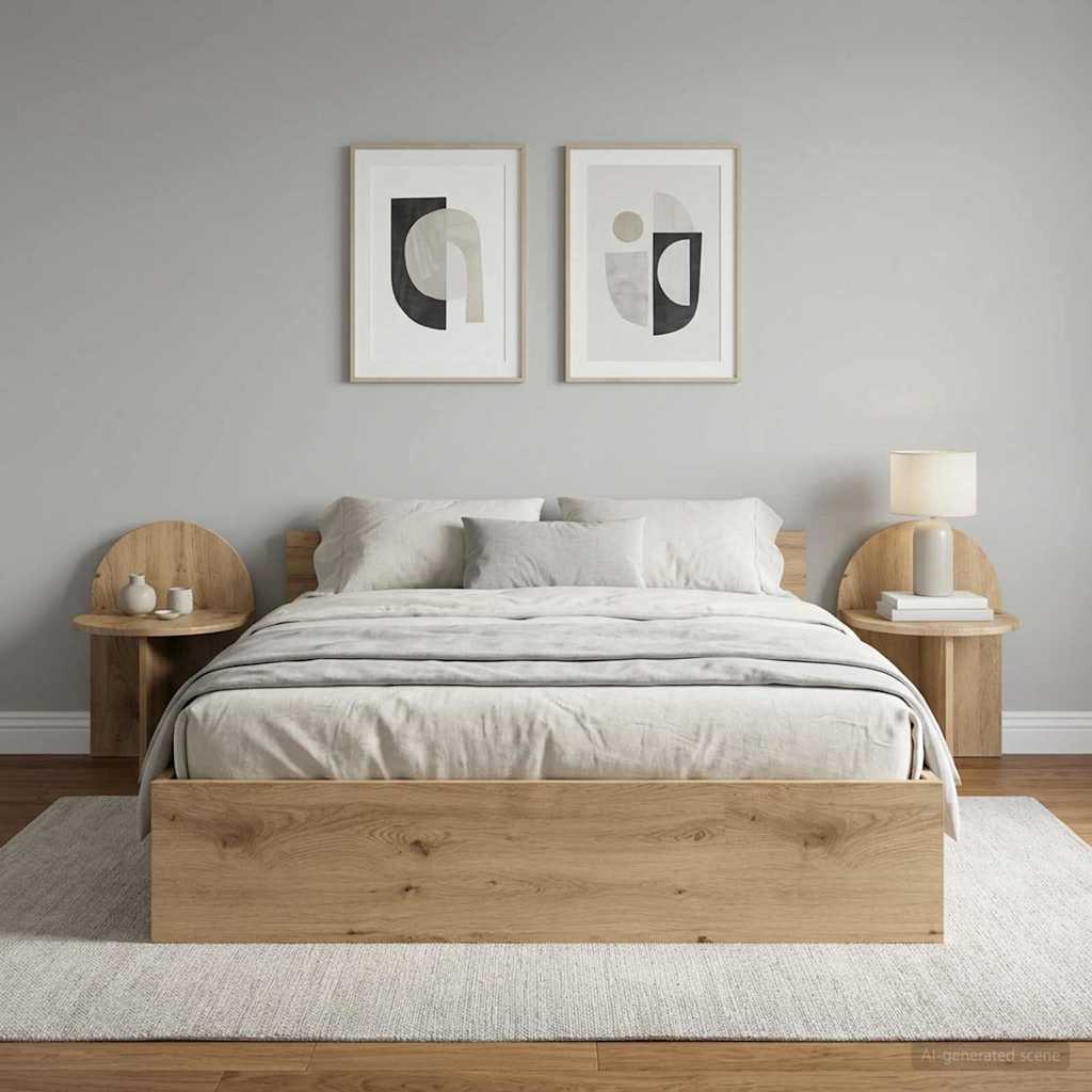 vidaXL Bedside Table 2 pcs Artisan Oak 40 x 35.5 x 45.5 cm 4
