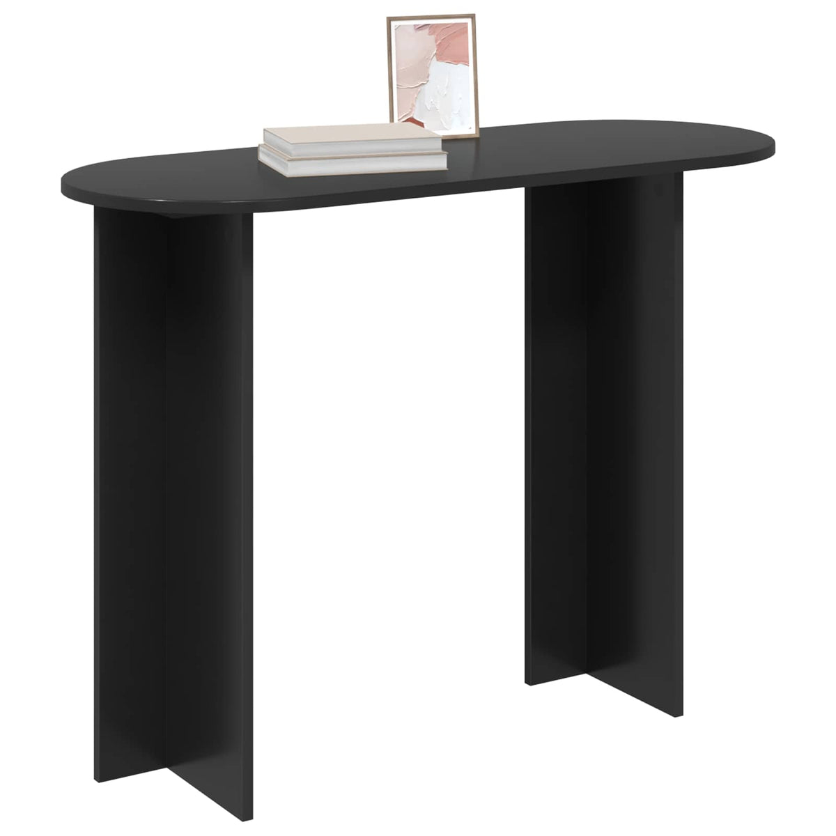 Console Table 100 x 39.5 x 75 cm Engineered Wood Black