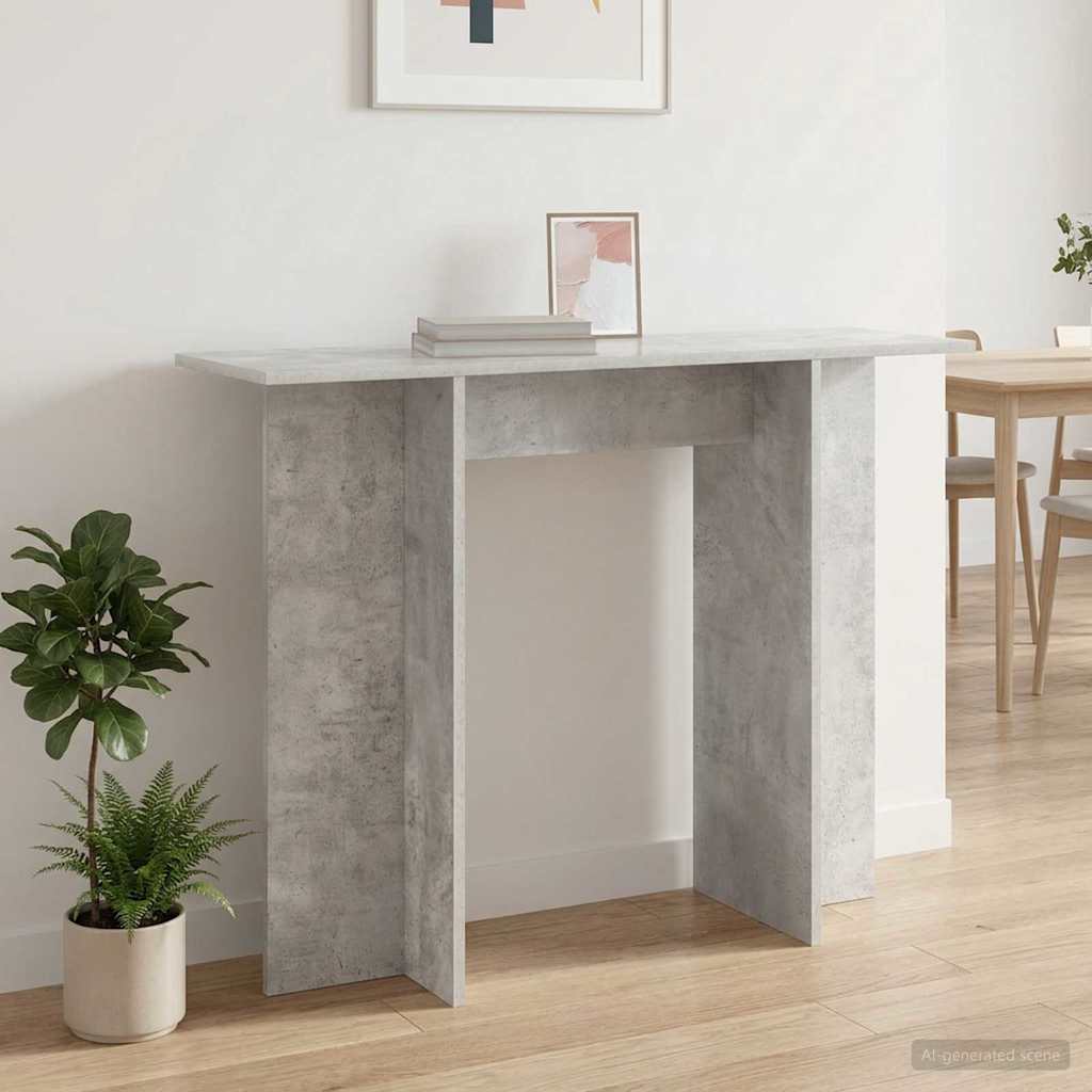 vidaXL Console Table Concrete Grey 100 x 30 x 75 cm Engineered Wood 1