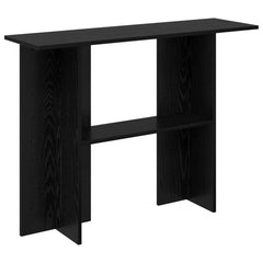 vidaXL Console Table Black Oak 100 x 30 x 75 cm Engineered Wood 2